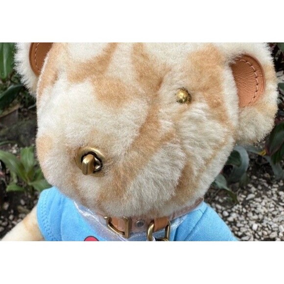 COACH Ski Bear Collectible In Signature Shearling Limited Edition Beige&Brown - Picture 8 of 11